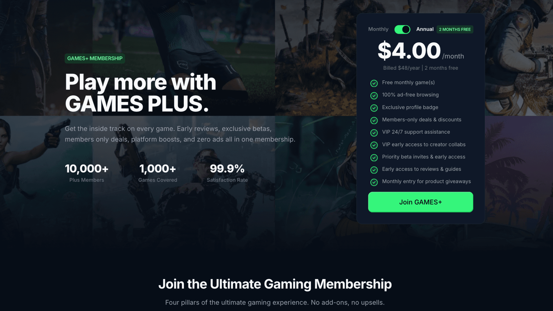 GAMES+ Membership: Our Approach to a Better Gaming Experience